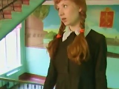 Redhead Schoolgirls Gets Cock And  From Different People