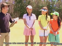 Bimbo Golf Player Has A Fat Dick To Suck On