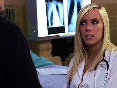 Blonde Nurse Gets Horny In The Hospital And Is Fucked By Her Patient
